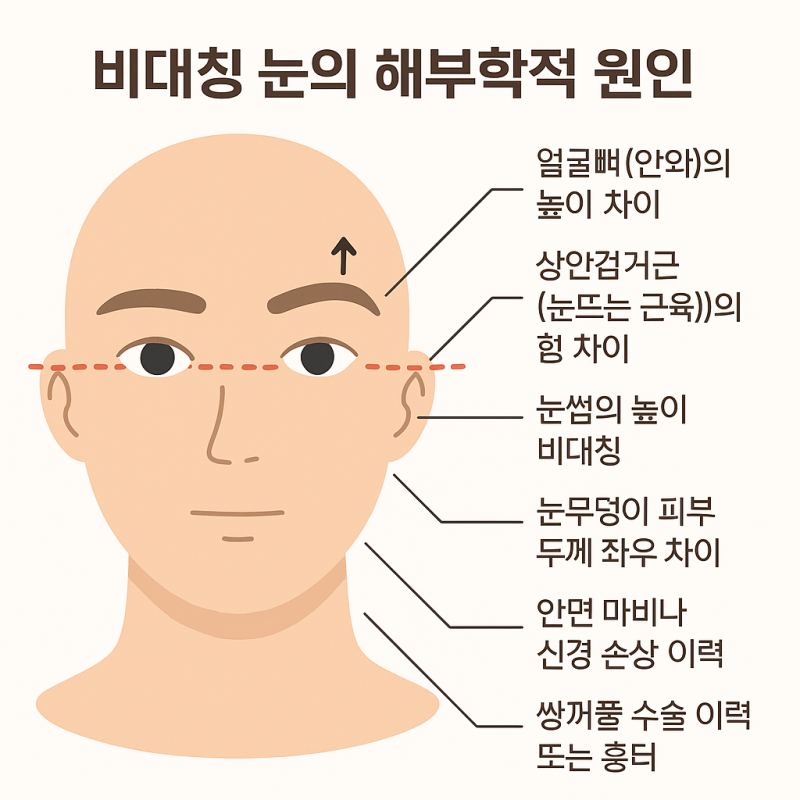 #2 눈썹하거상으로 비대칭 눈 교정 사진 4